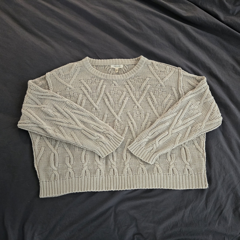 100% Cotton Cable Knit Sweater